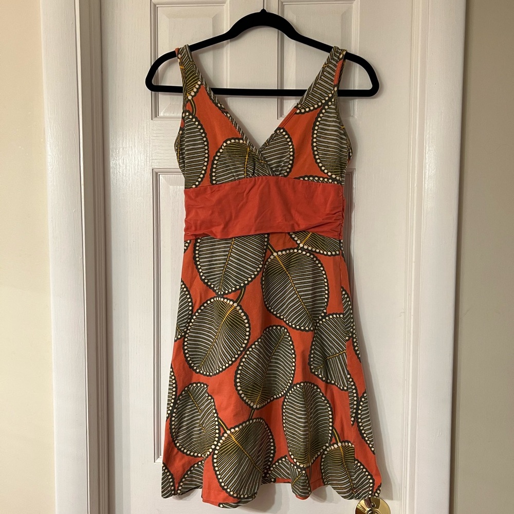 Patagonia Margot Dress.  Size Small.  Salmon and ivory in color
